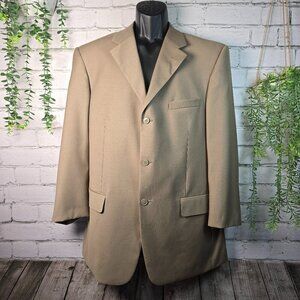GIORGIO FERRARO SUPER 120'S KHAKI BLAZER MENS DESIGNED IN ITALY 40L